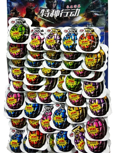 Бомбочка POP GRENADE, лист, 40 шт/упак. Бомбочка POP GRENADE, лист, 40 шт/упак.