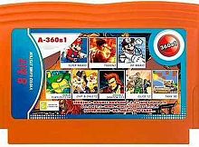 Картридж 8bit 360in1 TEKKEN 2+D.DRAGON 1,2,3+CHIP & DALE 1,2+G.I.JOE 1,2+NINJA TURTLES