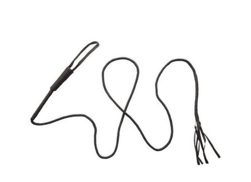 Хлыст (кнут) черный 8629S, карнавальный, полиэстер, длина 207 см 