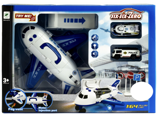 Набор Грузовой Самолет Полиции POLICE DREAMLINER. 1:64 фото 2