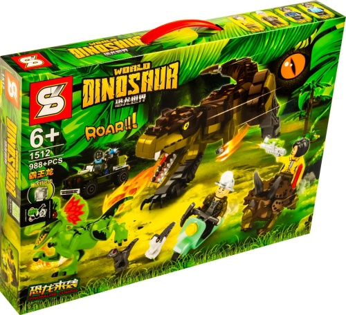 Конструктор SY DINOSAUR WORLD "Мир динозавров: Тираннозавр" SY1512, 988 деталей
