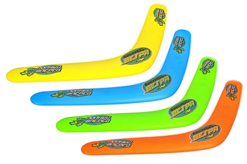 Бумеранг метательная игрушка, ABS пластик, размер 28х4х0,5см Бумеранг метательная игрушка, ABS пластик, размер 28х4х0,5см