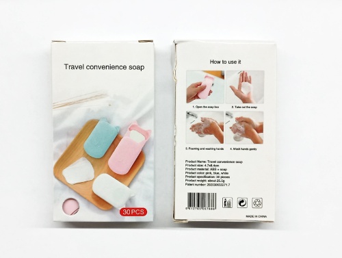 Мыло для путешествий Travel Convenience Soap, 30 пластин в упаковке фото 3