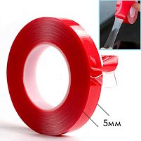 Скотч двухсторонний "Помощник" PM-INR04 ширина 5мм, длина 5м