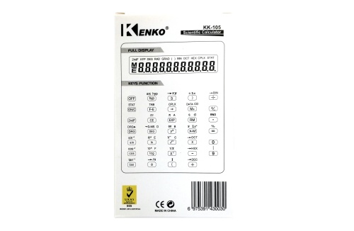 Электронный научно-технический калькулятор KENKO KK-105 фото 2 Электронный научно-технический калькулятор KENKO KK-105 фото 2