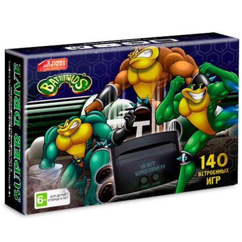 Игровая Приставка 16 Bit Super Drive Battle Toads 140 игр