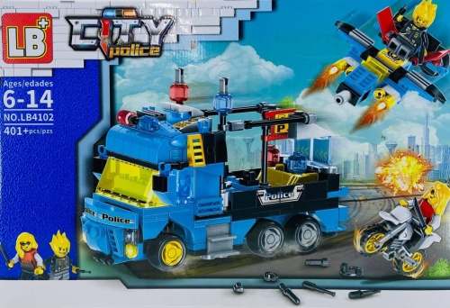 Конструктор LB CITY POLICE "Полицейская машина" LB4102, 401 деталь