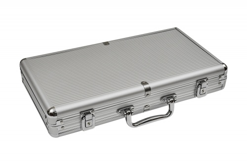 Набор для покера Nevada Jack POKER SET в алюминиевом кейсе, 300 фишек + 2 колоды + 5 кубиков фото 3 Набор для покера Nevada Jack POKER SET в алюминиевом кейсе, 300 фишек + 2 колоды + 5 кубиков фото 3