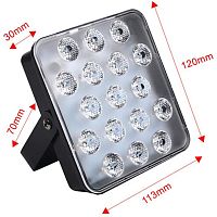 Световая установка Огонек OG-LDS15 RGB, датчик звука, мощность лазера 17Вт 