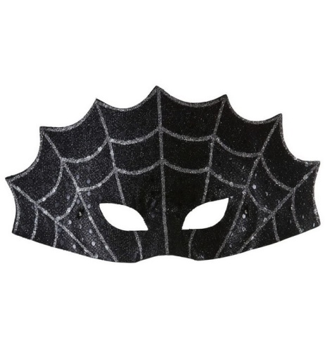 Маска ''Паутина'' черная пластмассовая (1783W), без размера Маска ''Паутина'' черная пластмассовая (1783W), без размера