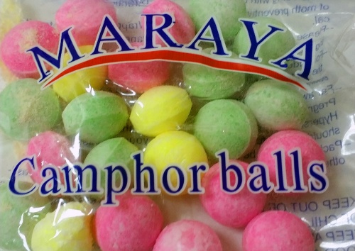 Камфорные шарики MARAYA Camphor balls от моли, в пакете, 100 г  фото 2