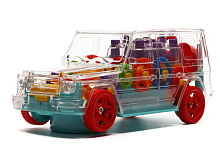 Машина Гелендваген из шестеренок на батарейках