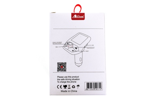FM-модулятор ALLISON ALS-A31 CAR MP3 CHARGER WIRELESS автомобильный Bluetooth 2 USB, ЭКРАН + AUX  фото 6