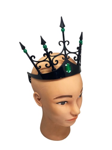 Корона Снежной Королевы детская, черная, пластмассовая, без размера Корона Снежной Королевы детская, черная, пластмассовая, без размера