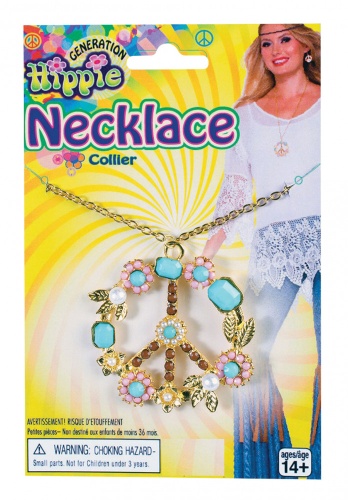 Кулон Хиппи X74750, золотистый металл, розовая, голубая пластмасса, размер 5*5 см