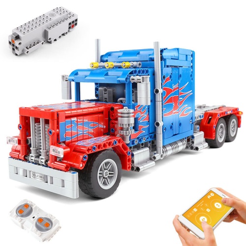 Конструктор Mould King Power Brick "Грузовик Peterbilt 389 Оптимус Прайм на Р/У" 15001, 839 деталей фото 2