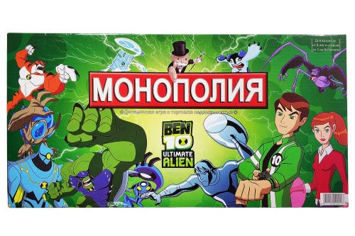 Настольная игра "Монополия. БЕН ТЕН" BEN 10 ULTIMATE ALIEN для детей от 8 лет