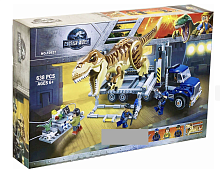 Конструктор BELA DINOSAUR WORLD "Транспорт для перевозки Тиранозавра" 10927, 638 деталей