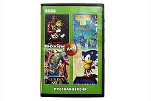 Картридж 16bit 4в1 AA-4125(RU) BOXING /TETRIS/GOLDEN AXE 2/SONIC 16Мб