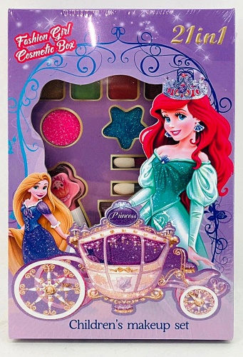 НАБОР Детская косметика PRINCESS Childrens Make up Set 21 в 1