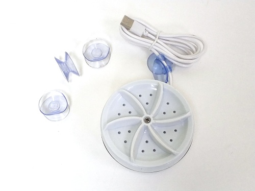Портативная мини-стиральная машина TURBINE WASH, питание USB 5В, мощность 60ВТ  фото 4