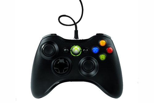 Джойстик проводной XBox 360 Black (красная упаковка) фото 3