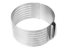 Форма для торта регулируемая "Cake Slicing Tool" КН-1792, с нарезкой коржей, Ø 16-20 см