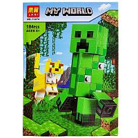 Конструктор Майнкрафт Крипер и Оцелот 11474 LARI My World, 184 детали