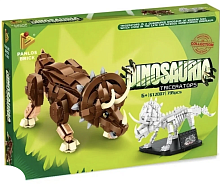 Конструктор PANLOS DINOSAUR WORLD "Динозавры: Трицератопс" 612007, 795 деталей