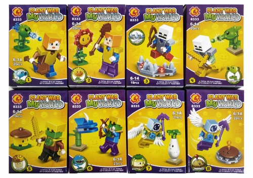 Конструктор CX Plants VS Zombies Зомби против растений минифигурки 2в1 8333, 20-22 деталей Конструктор CX Plants VS Zombies Зомби против растений минифигурки 2в1 8333, 20-22 деталей