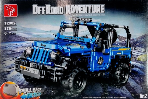 Конструктор TLG Техник OffRoad Adventure «Внедорожник Вранглер Jeep Wrangler», T2002, 876 деталей