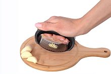 Давилка для чеснока Garlic Press, нержавеющая сталь, пластик, 1 шт