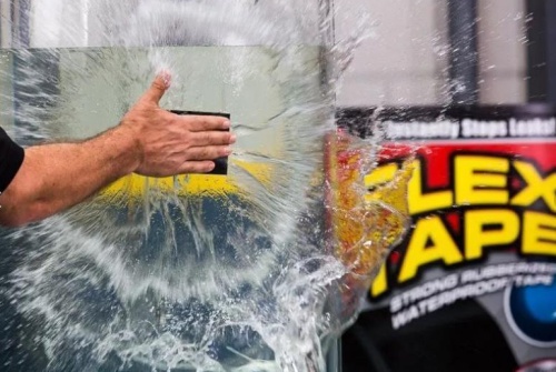 Сверхсильная клейкая лента Flex Tape "Флекс Тайп" ЧЕРНАЯ, 100мм*1,5м  фото 6