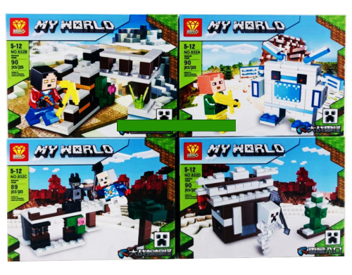Конструктор DIZUAN My World "Остров Майнкрафт 4в1" ZB832, 89-90 деталей ЦЕНА ЗА 1 ШТУКУ! Конструктор DIZUAN My World "Остров Майнкрафт 4в1" ZB832, 89-90 деталей ЦЕНА ЗА 1 ШТУКУ!