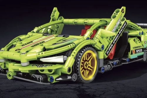 Конструктор JIQILE TECHNIQUE Racing Car "Автомобиль Lamborghini Sian" 48004, 499 деталей фото 4