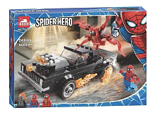 Конструктор LARI SPIDER HERO "Человек-Паук и Призрачный Гонщик против Карнажа" 11636, 242 детали