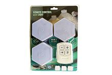 Лампа-светильник REMOTE CONTROL LED LIGHT светодиодная с пультом управления, 3 шт
