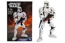 Конструктор KSZ SPACE WARS Штурмовик Первого Ордена 605-2, 81 деталь, высота 23,5 см