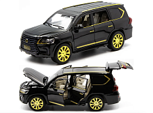 Машина ДЖИП LEXUS LX570 DIE-CAST 1:24 металлическая 20х7,5х7,5 см 4шт/уп