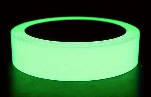 Лента светящаяся в темноте самоклеющаяся GLOW IN THE DARK TAPE 30мм*3м, до 6 часов свечения фото 3