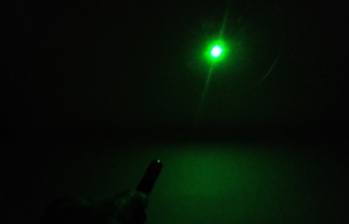 Лазерная указка Green Laser Pointer с 5 насадками, зеленый луч фото 6