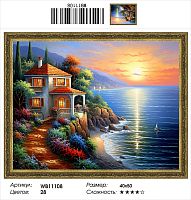 Алмазная мозаика Painting Diamond WB11108 40x50 см, круглые стразы