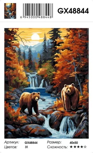 Картина по номерам Paintboy GX48844, холст на подрамнике, 40x50 см