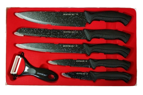 Набор кухонных ножей HOFFBURG KNIFE SET 6 предметов фото 5