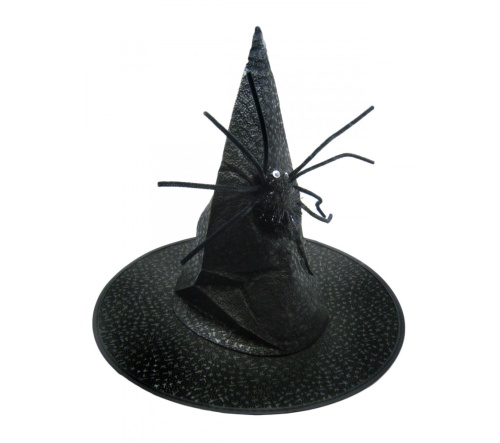 Колпак Ведьмы черный с пауком, размер 52-54 