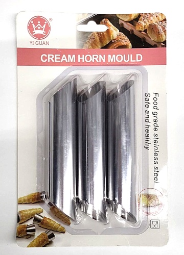 Набор форм для круассанов и трубочек (цилиндр) 12 см, 3 штуки на блистере Набор форм для круассанов и трубочек (цилиндр) 12 см, 3 штуки на блистере